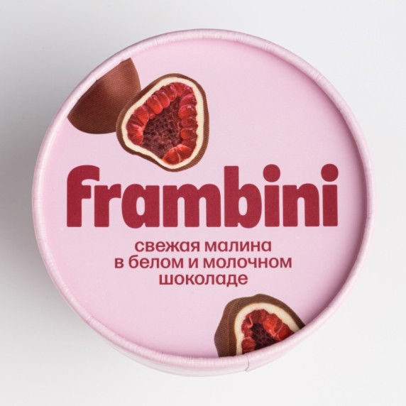FRAMBINI малина в белом и молочном шоколаде — фото товара